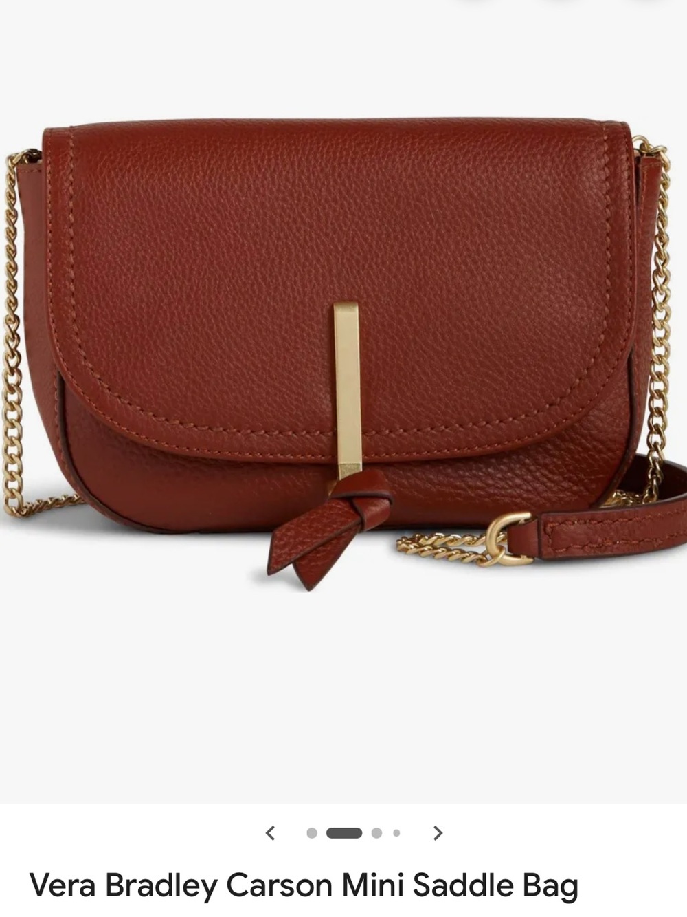 Vera Bradley Carson Mini Saddle Crossbody